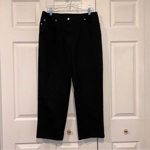 🍊 Lark Lane Black Jeans w/ Elastic Waistband - Size 14